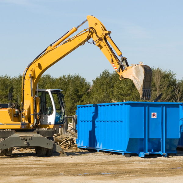 what size residential dumpster rentals are available in Fairfax MO